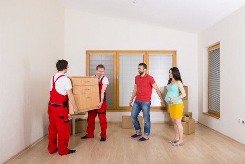 Careful furniture handling during a Shoreditch home move