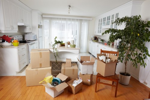 Careful loading of furniture for a Shoreditch move