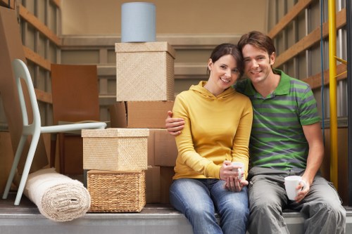 Charity donation and item reuse during a removal job
