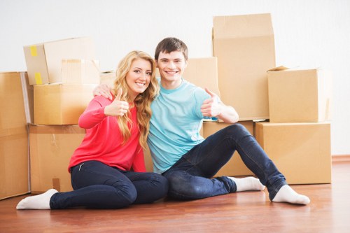 Handling and loading furniture with care during a removal job