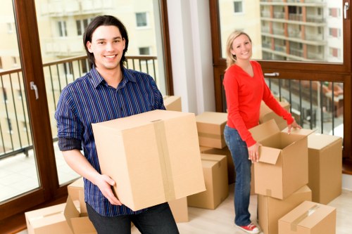 Local movers handling desks and IT equipment in Shoreditch