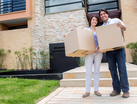 Ready-to-use packed boxes in a Shoreditch home or office